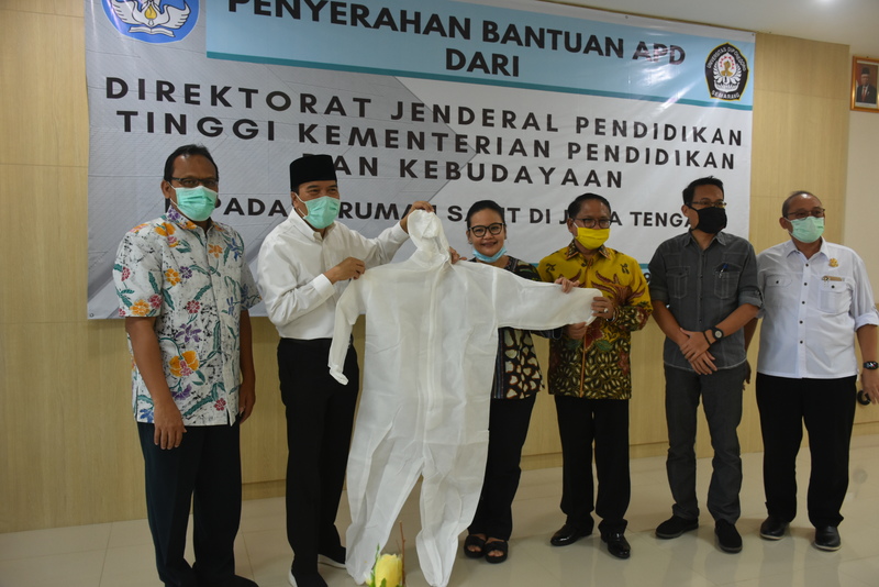 Undip Terima Bantuan APD dari Dirjen Dikti Kemendikbud