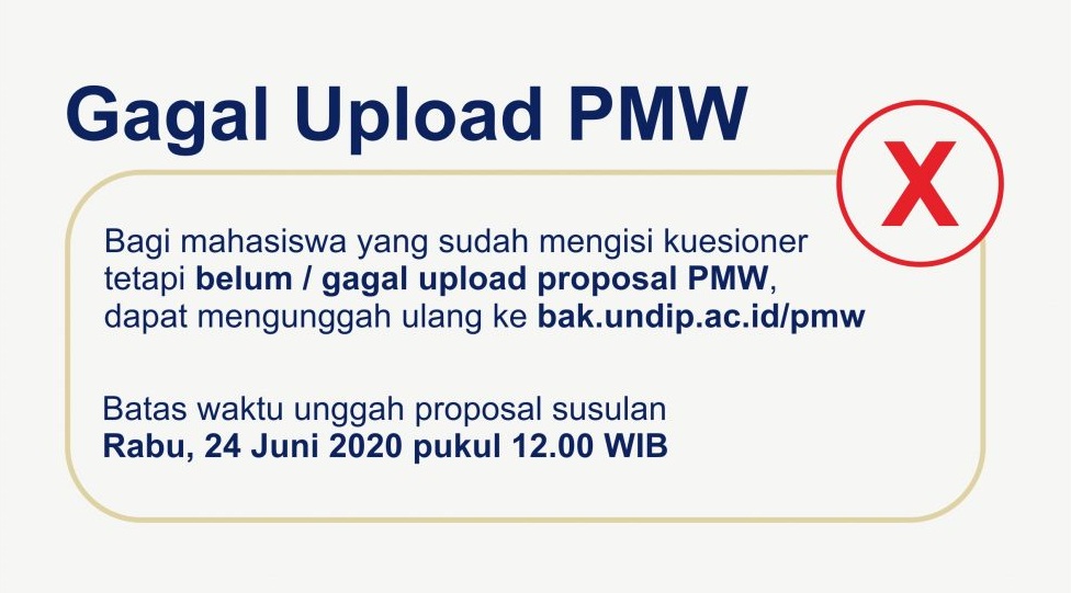 Gagal Upload PMW