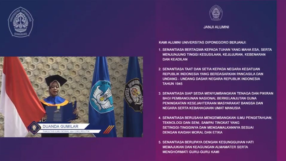 Wisuda ke-158 Undip Tahap 3 (16 Juni 2020)