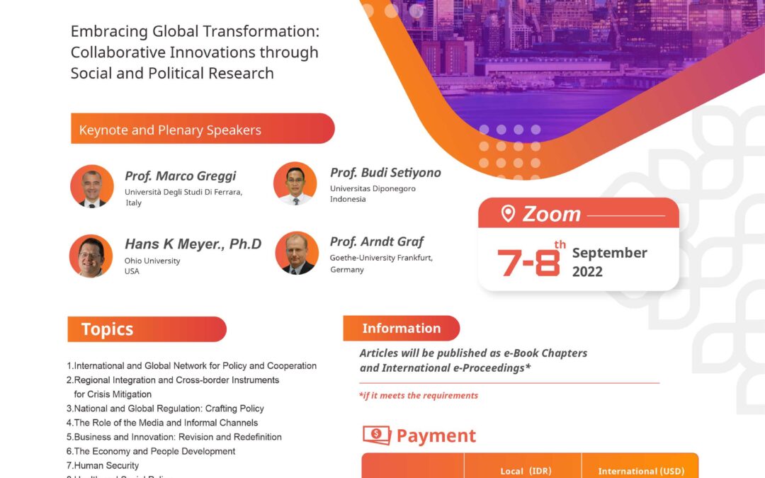ICISPE 2022 : Embracing Global Transformation:  Collaborative Innovations through  Social and Political Research