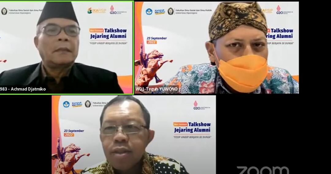 FISIP Gelar Ben Connect Talkshow Jejaring Alumni, FISIP Undip Berjaya Di Dunia “World Class University 2022: Employer Reputation”