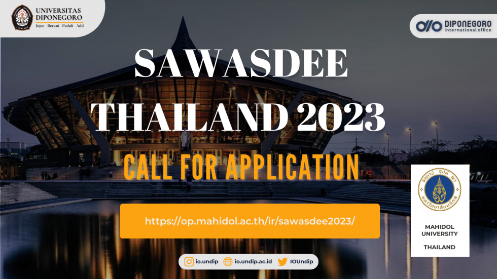 Program Musim Panas Sawasdee Thailand 2023 kembali hadir!