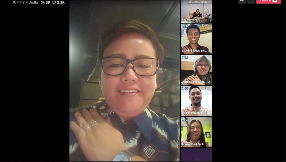 Cerita Sukses Alumni FISIP Undip: Ani Nigeriawati Bagikan Kisah Inspiratif Berkarier di Dunia Internasional Lewat Live TikTok