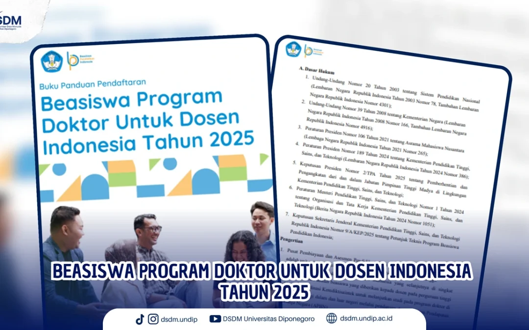 Doctoral Scholarship Program for Indonesian Lecturers (PDDI) 2025 Now Open!
