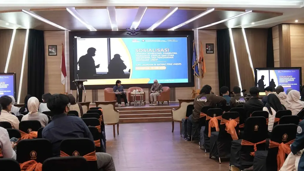 UPT LKDPDEM dan Satgas PPK Undip Sosialisasikan Layanan dan Penanganan Kekerasan di Lingkungan FISIP